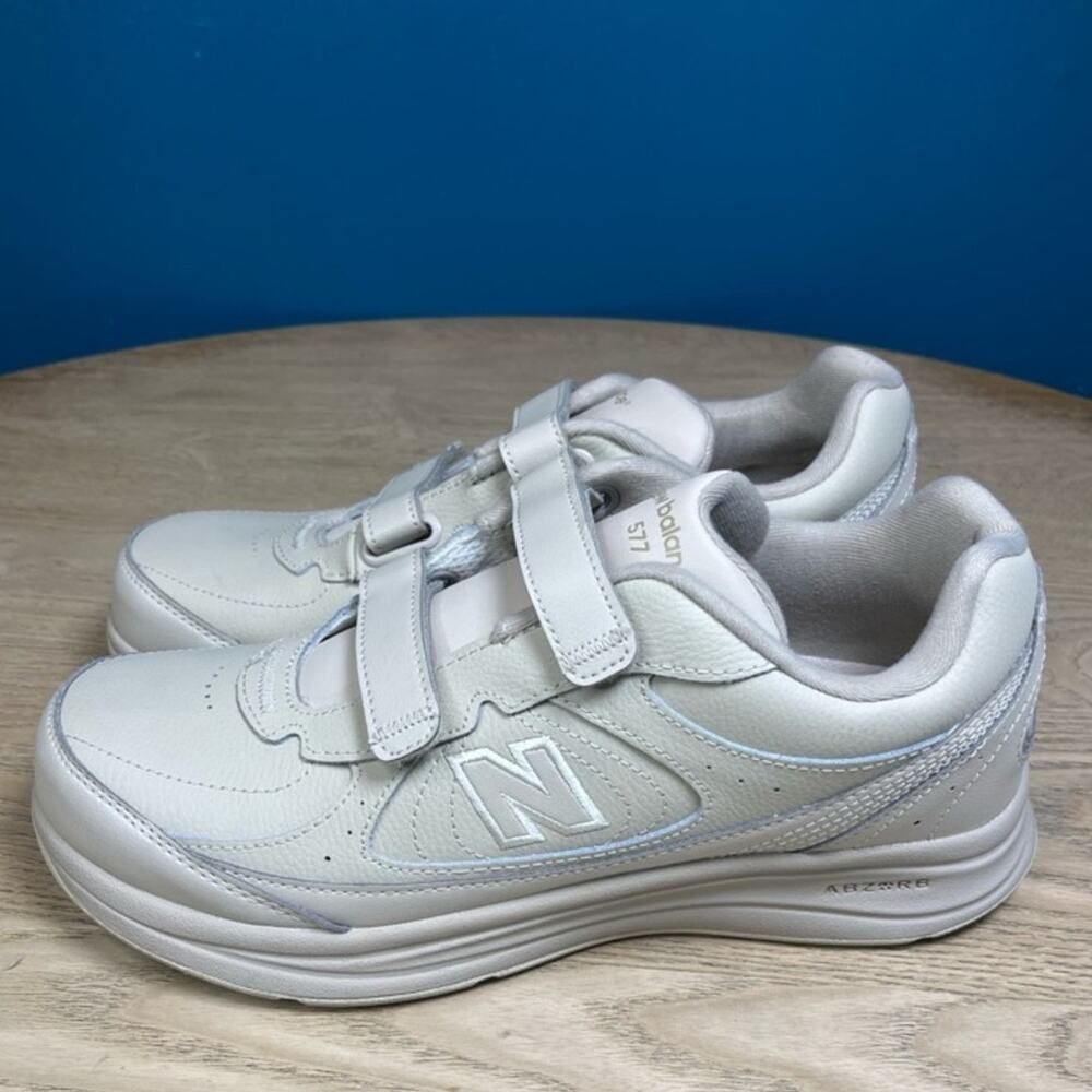 New Balance Men’s Walking Shoes MW577VB Hook Loop Strap Comfort Bone Size 9 - Picture 4 of 9